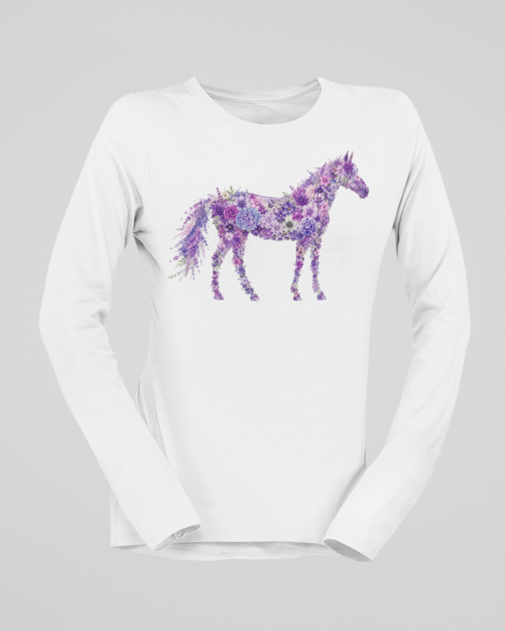 Quarter Horse in Bloom Unisex Long Sleeve