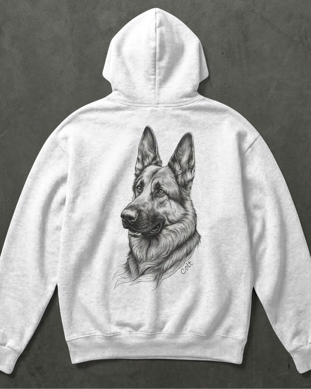 Customize with your German Shepherd's name Hoodie