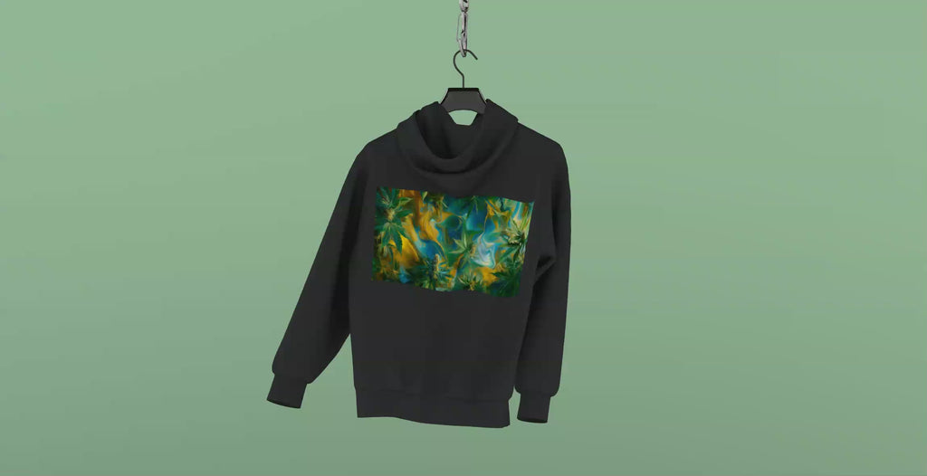 Got Hemp - Blue, Yellow, Green leaves Hoodie
